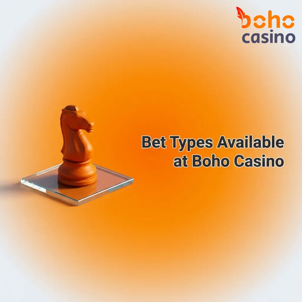 Boho Casino bet types including single, parlay accumulator, and system bets for Australian sports bettors