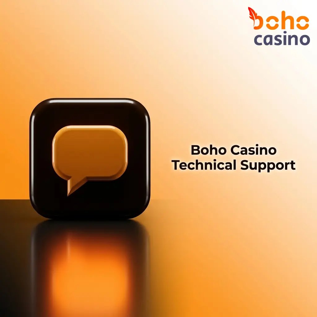 Boho Casino technical support team helping players resolve login, payment, and game errors via live chat and email