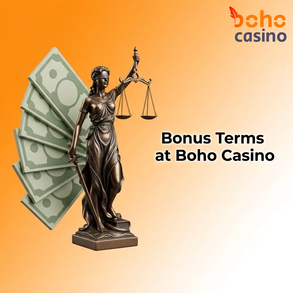 Boho Casino bonus terms including wagering requirements, deposit minimums, and eligible games for Australian players
