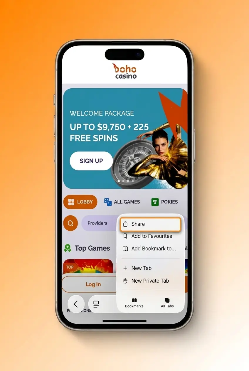 5-step guide to downloading the Boho Casino iOS app on iPhone or iPad via the App Store