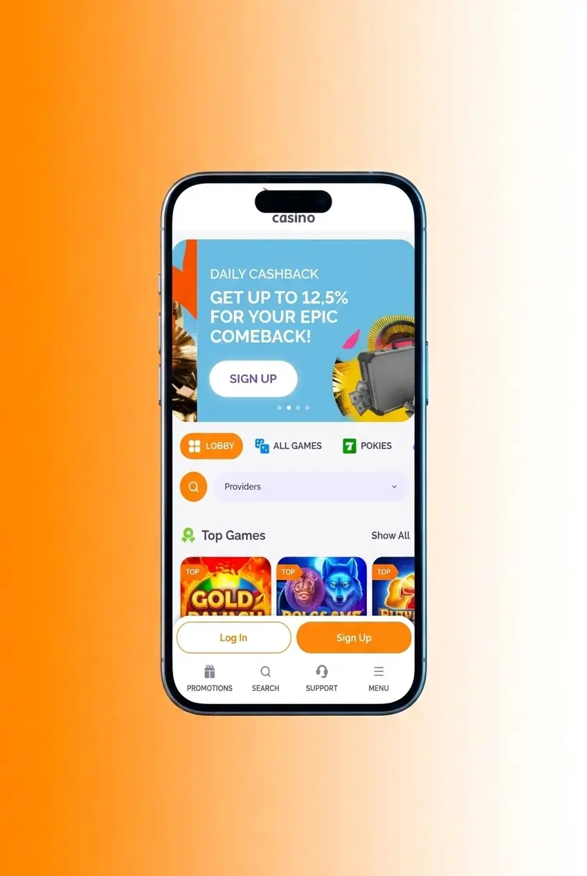 Step-by-step guide showing how to place a bet on the Boho Casino app in 6 easy steps for Australian users