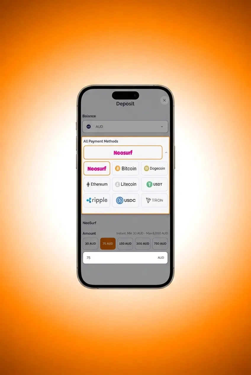Step-by-step guide to making a deposit at Boho Casino with payment options including Visa, crypto, and Apple Pay