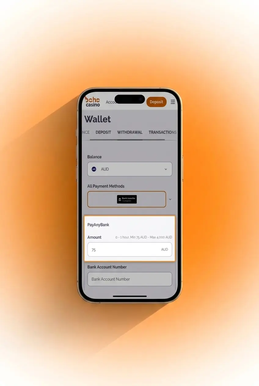 Step-by-step guide on how to withdraw money from Boho Casino using the cashier tab in 5 simple steps